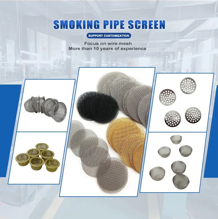 60 100 Mesh Shape Brass Mesh Filter Bowl Brass Cone Smoking Screen