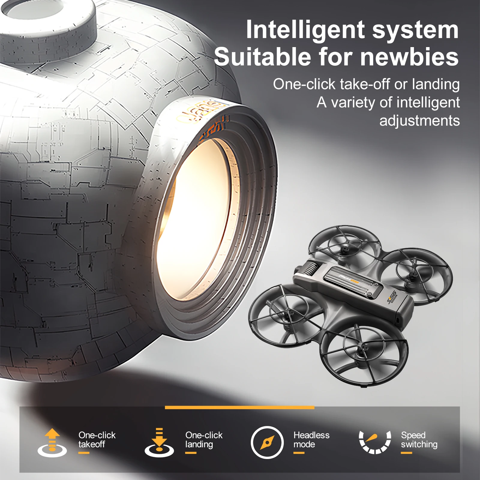S156 Beginner Drone FPV HD Camera Brushless Motor Obstacle Avoidance Foldable Quadcopter with LED Screen Control