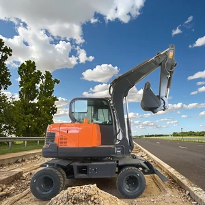 Wheel Excavator Heavy Duty CE ISO Certified Customized Attachment 6Ton 15Ton 21Ton Wheel Excavator