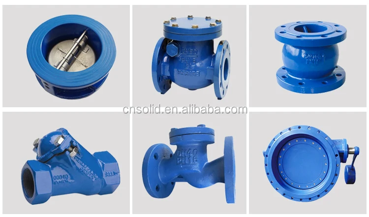 DIN BS Standard Fusion Bonded Epoxy coated Ductile Iron Industrial Ball Check Valve with Flanged Ends