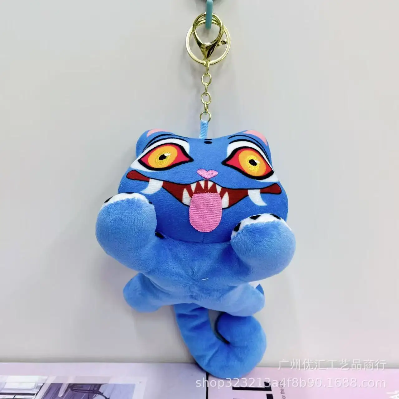 Demon Hunters Peluche A Forma Di Tigre Viola - Morbido Giocattolo Da Collezione In Cotone PP, 18 Cm - Regalo Per Fan Dai 15 Ai 35 Anni