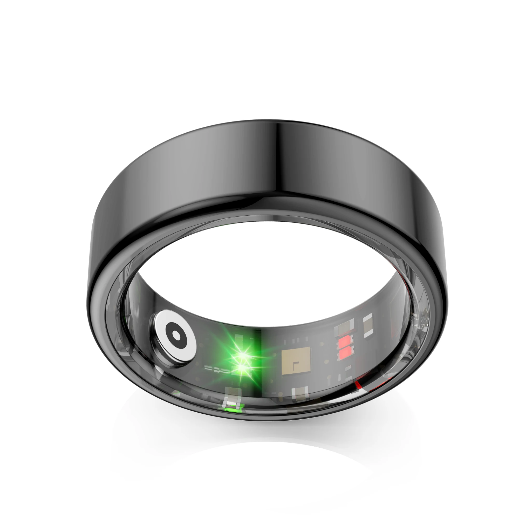 R02 Smart Finger Ring Health Tracker Heart Rate Blood Oxygen Monitoring IP68 Waterproof Sports Smart Rings for Men Women