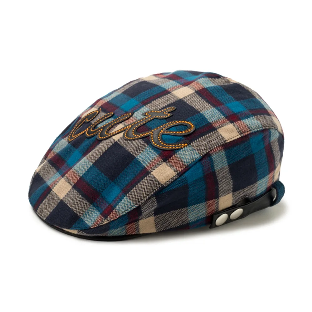 Prairie Landing Wool Plaid Golf Cap ? Scottish Tartan Newsboy Hat Beret NEW Men main image 3