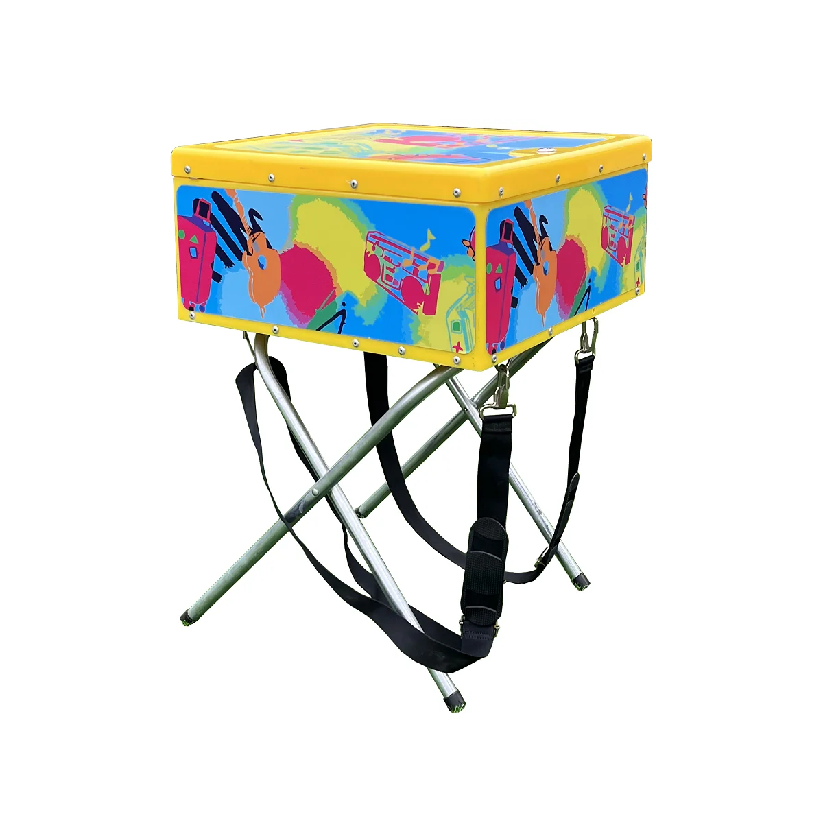 Street Sale Cigarette Vendors Backpack Hawker Box Plastic Folding Display  Stand