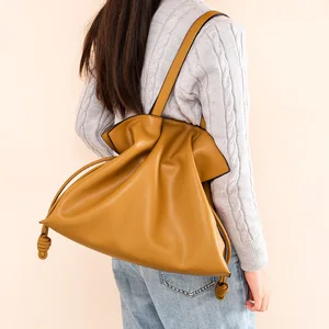 Bag Manufacturer Wholesale in Stock 2026 NEW Fashion Luxury Genuine Leather Women Bucket Shoulder Tote Bag