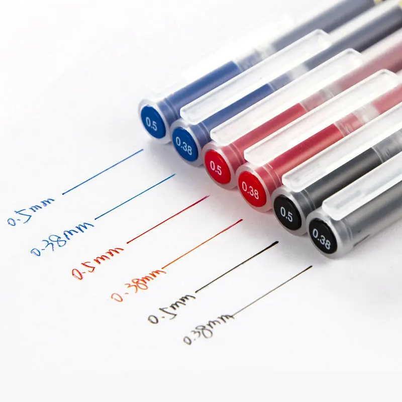 MUJI Gel Ink Ballpoint Pens 0.38mm Blue-black 10pcs