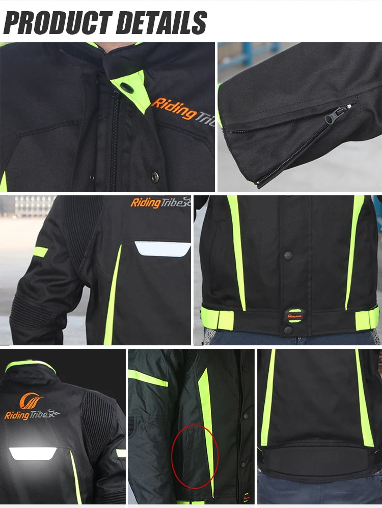 Motorcycle jersey suits men and women racing suits fall-proof waterproof clothes with protective gear
