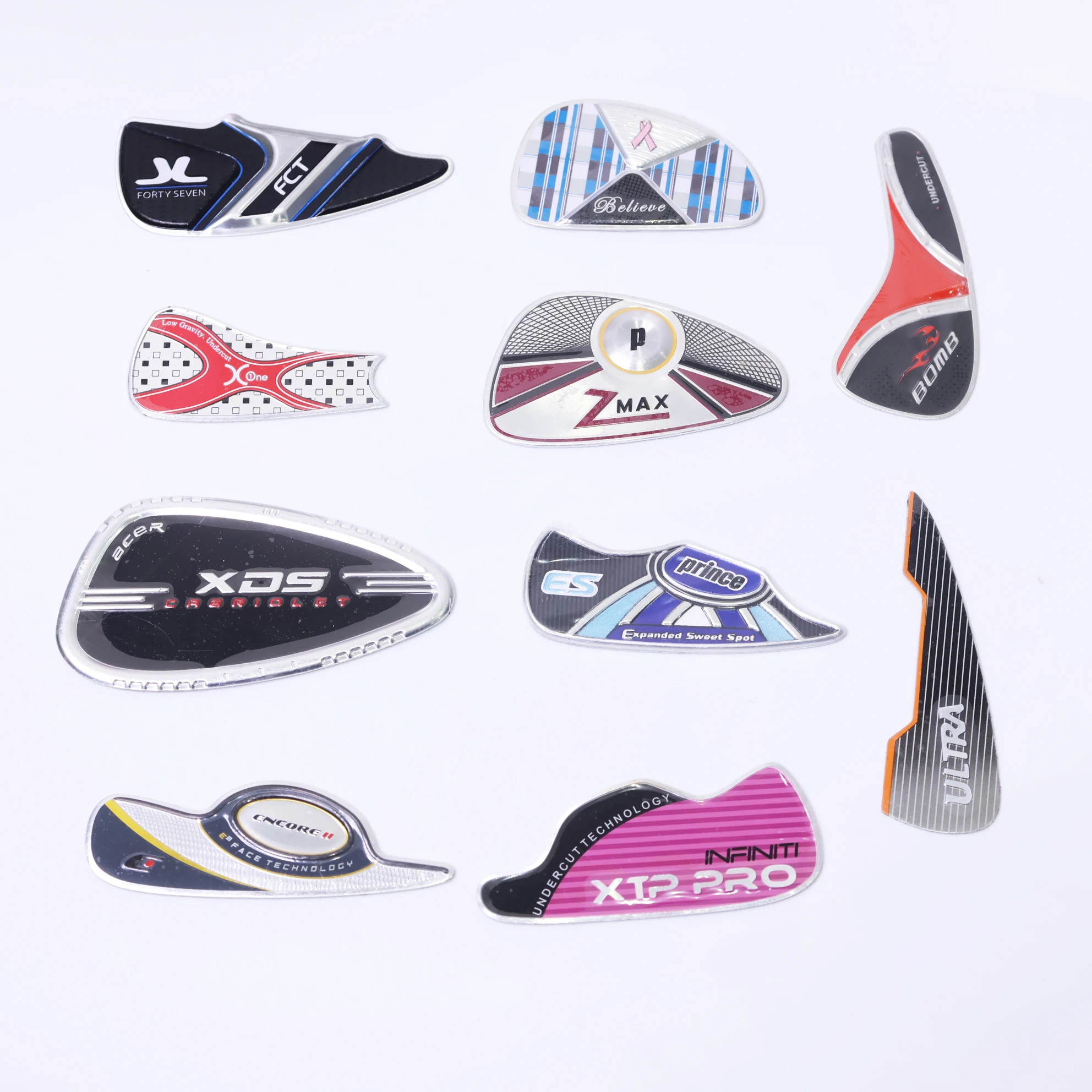 OEM Professional Golf Irons with Custom Logo High Quality Metal Crafts Golf Shaft Decal for Packaging Labels