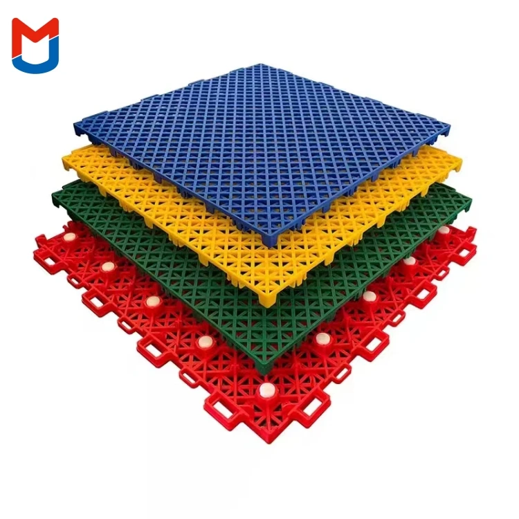 Slip Resistance Interlocking Sports Flooring Tiles Sport Court Tiles for Outdoor and Indoor Multi Sports Basketball Court