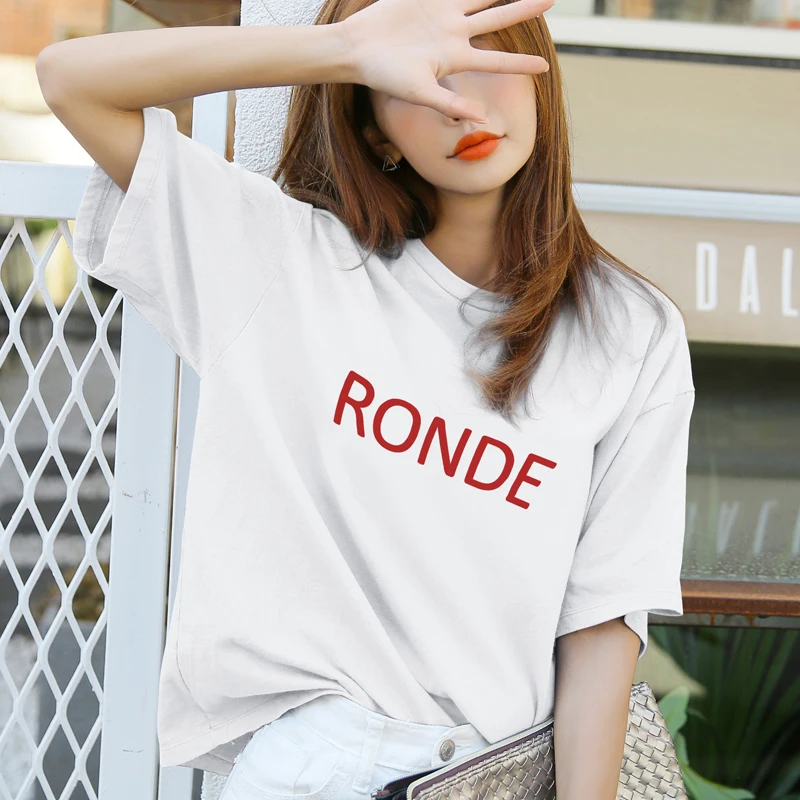 Cotton Printed Woman Plus Size T-shirts 