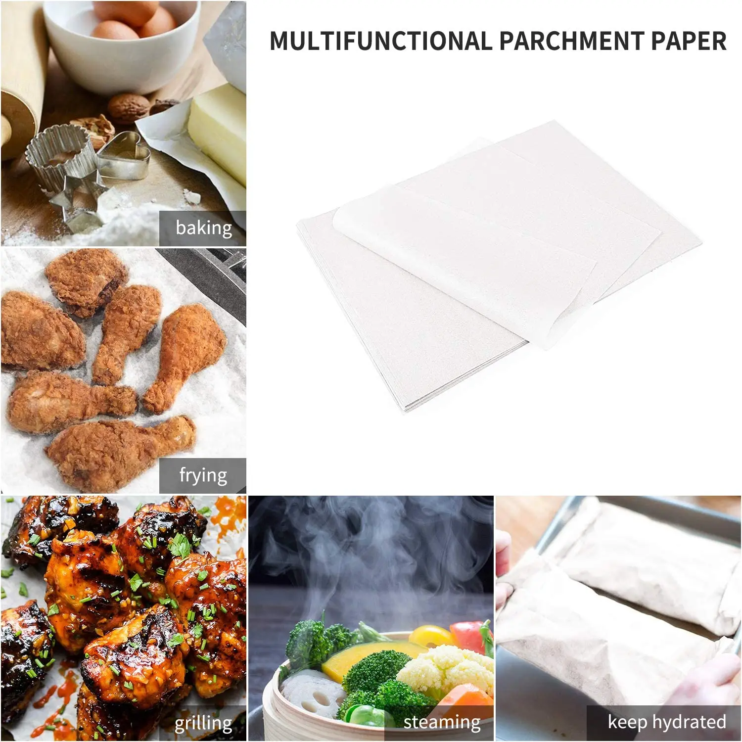 Parchment Baking Paper High Temperature Resistant Waterproof and Greaseproof  Cooking Steaming Non-Stick Roll Baking Grilling - AliExpress