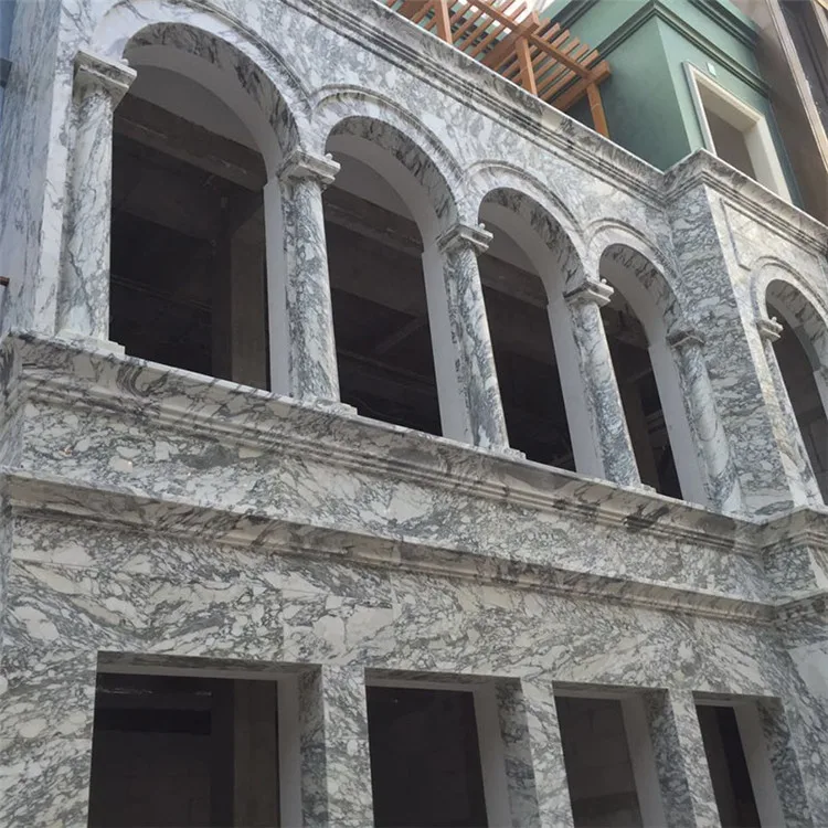 product top quality italy white marble slabs for project and home interior and exterior decoration orient arabescato white marble-5