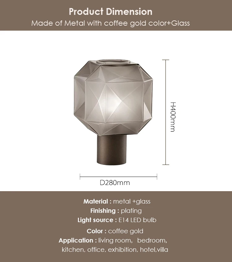 Guang dong nordic modern luxury night stained glass multipurpose LED table lamp for bedroom