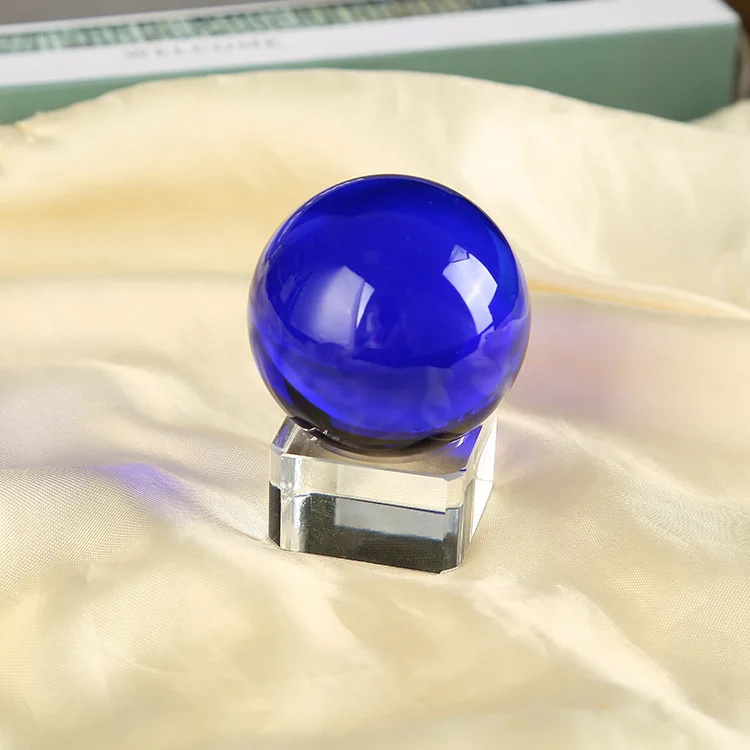 Colorful 40MM 60MM 80MM 100MM 200MM 300MM Pure K9 Crystal Glass Balls Seven Color Crystal Ball