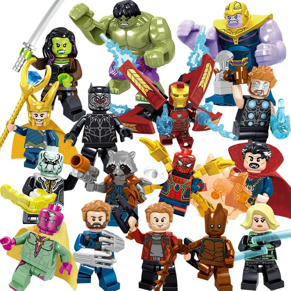 Cheap Mini Super Heroes Figures Building Blocks Set Marvele Avengerszz ...