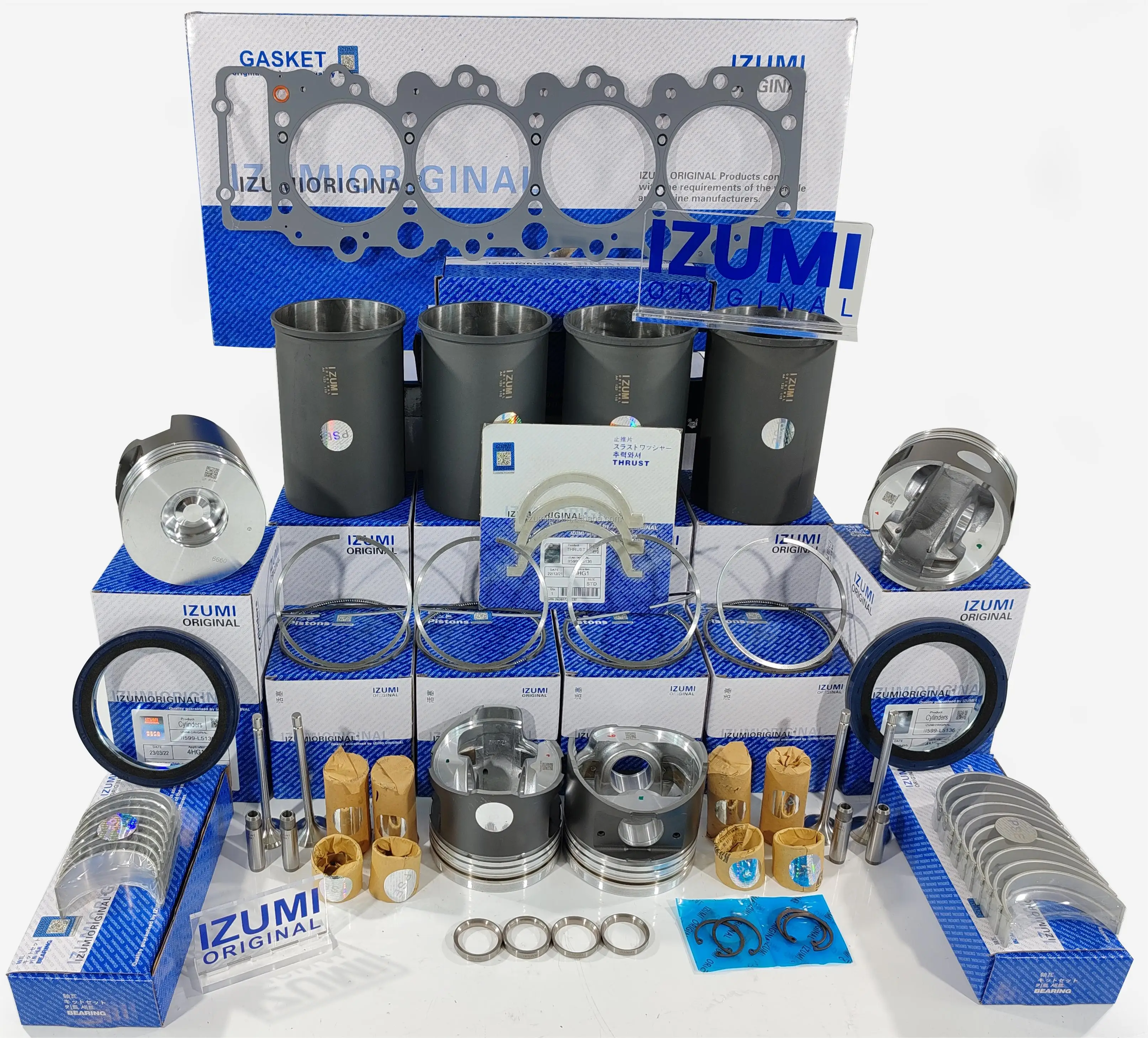 product izumi original 4jh1 4be1 4hl1 4jk1 4ba1 4jx1 4bc2 4zd1 4ze1 overhaul rebuild repair kit engine parts for isuzu-17