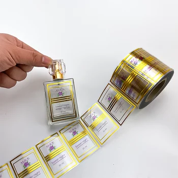 Perfume Bottle Waterproof Vinyl Papercheap Low MOQ Label