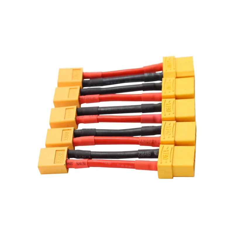 Adaptateur RC XT60 Vers Tamiya – 2 Paires Avec Câble 14AWG 10cm – Parfait Pour Batteries LiPO/NiMH