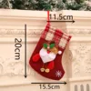 Calcetines de cáñamo con campana-Papá Noel