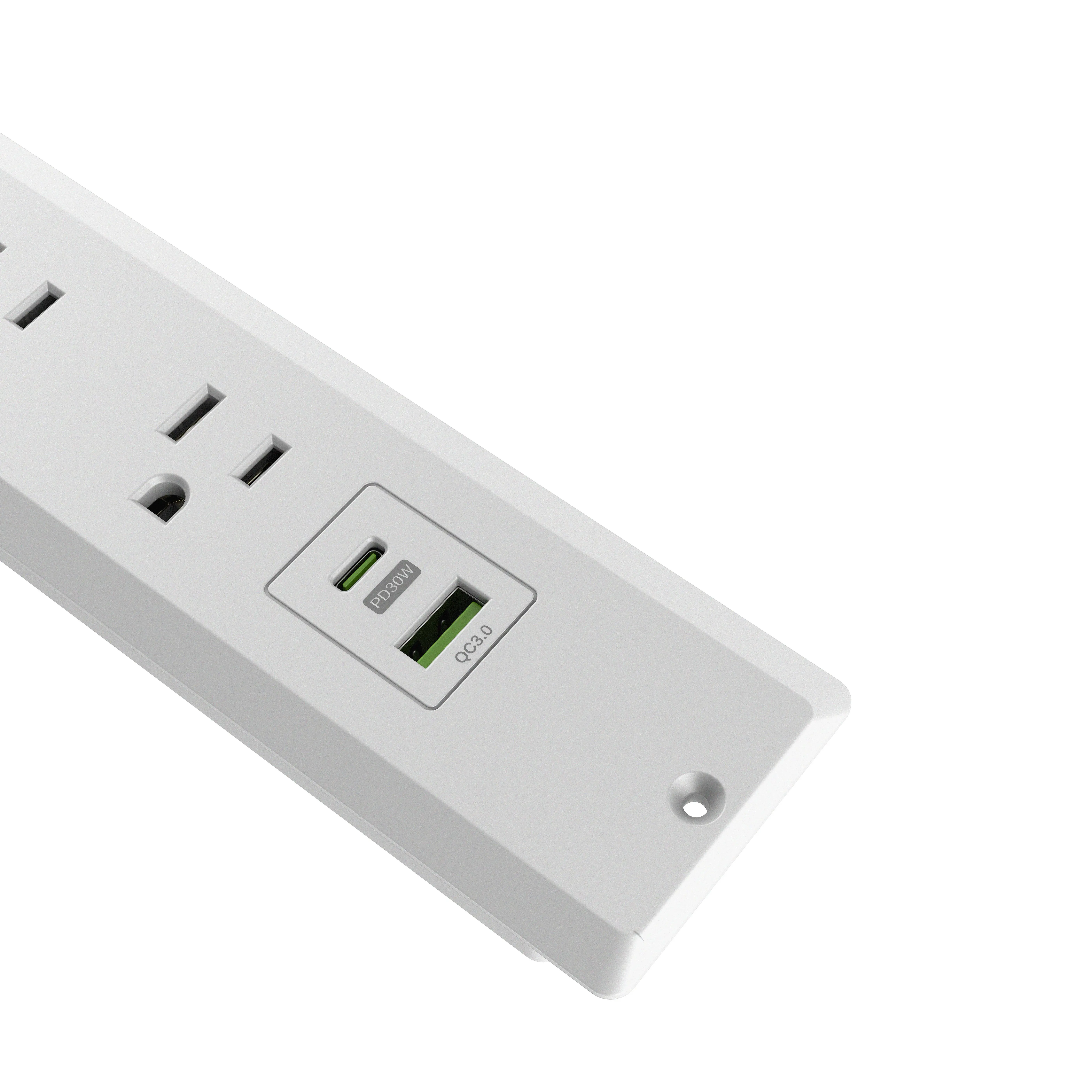 Recessed Power Strip 20w Usb C Port Conference Recessed Power Outlet Socket Fast Charging Usb C 6255