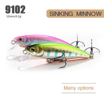 Japan Lure Minnow Crankbait 52mm 4.5g Isca Artificial Wobbler Fishing Lures Sinking Bass Trout Pesca Fishing Lure – Minnow – view 3