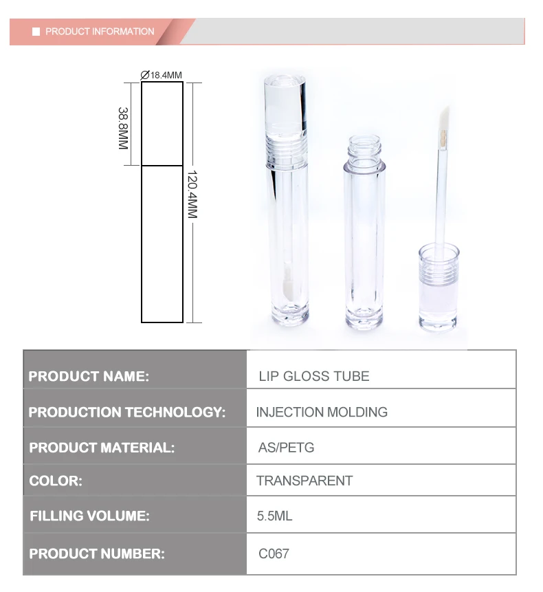 Ipetboom 10 Leere Lipgloss Tuben – Durchsichtige Quetschtuben Für DIY Kosmetik, 10 Stück