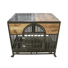 High Quality Double Door Metal Wire Folding Open Top Large Metal Dog Cage Professional Dog Kennel  Dog Crate