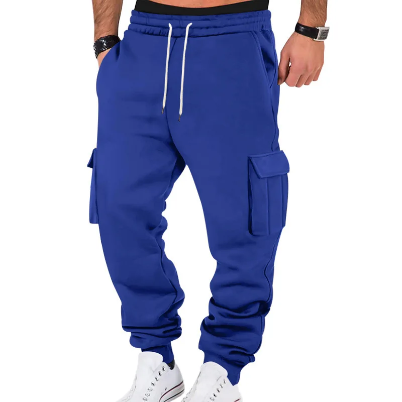 Salati Men's Casual Work Pants with Multiple Pockets and Drawstring Sport Casual Pants