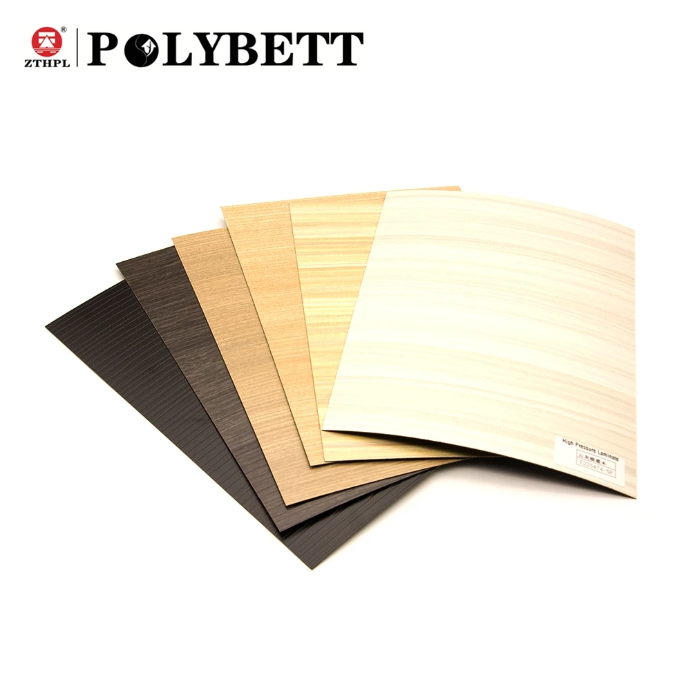 High Gloss High-Pressure Melamine HPL Laminate Sheet Stone-Finished Plancha De Formica for Decorative Furniture Board