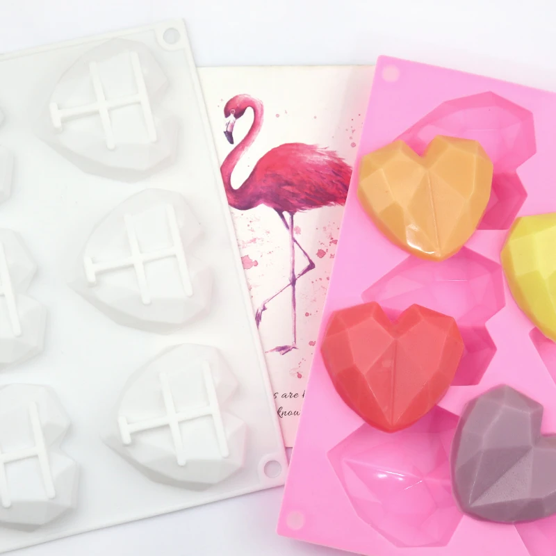 Factory Free Sample Dimensional Heart Shape Silicone Cake Mold