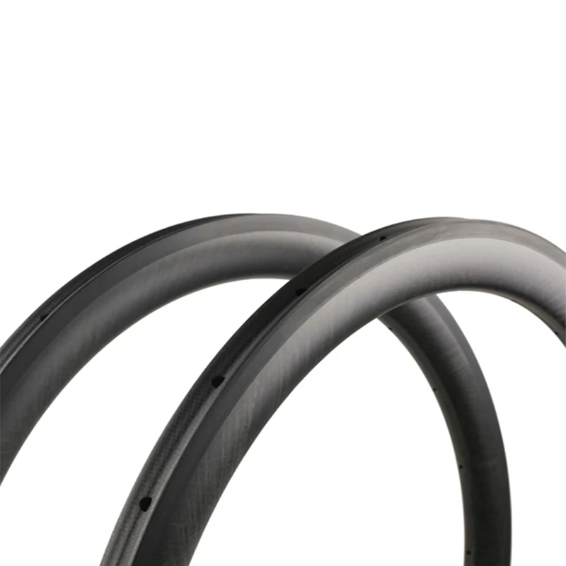Paire De Roues Vélo Route Carbone 700C - Jantes 65mm - Freins Disque - Garantie 3 Ans