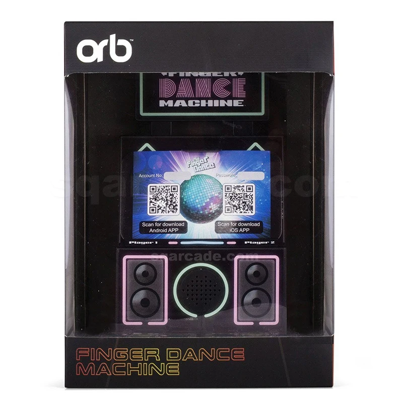 2 Player Retro Games Console MINI Mini Finger Dance Arcade Dance Mat Handheld Console Machine Compatible with Smartphones