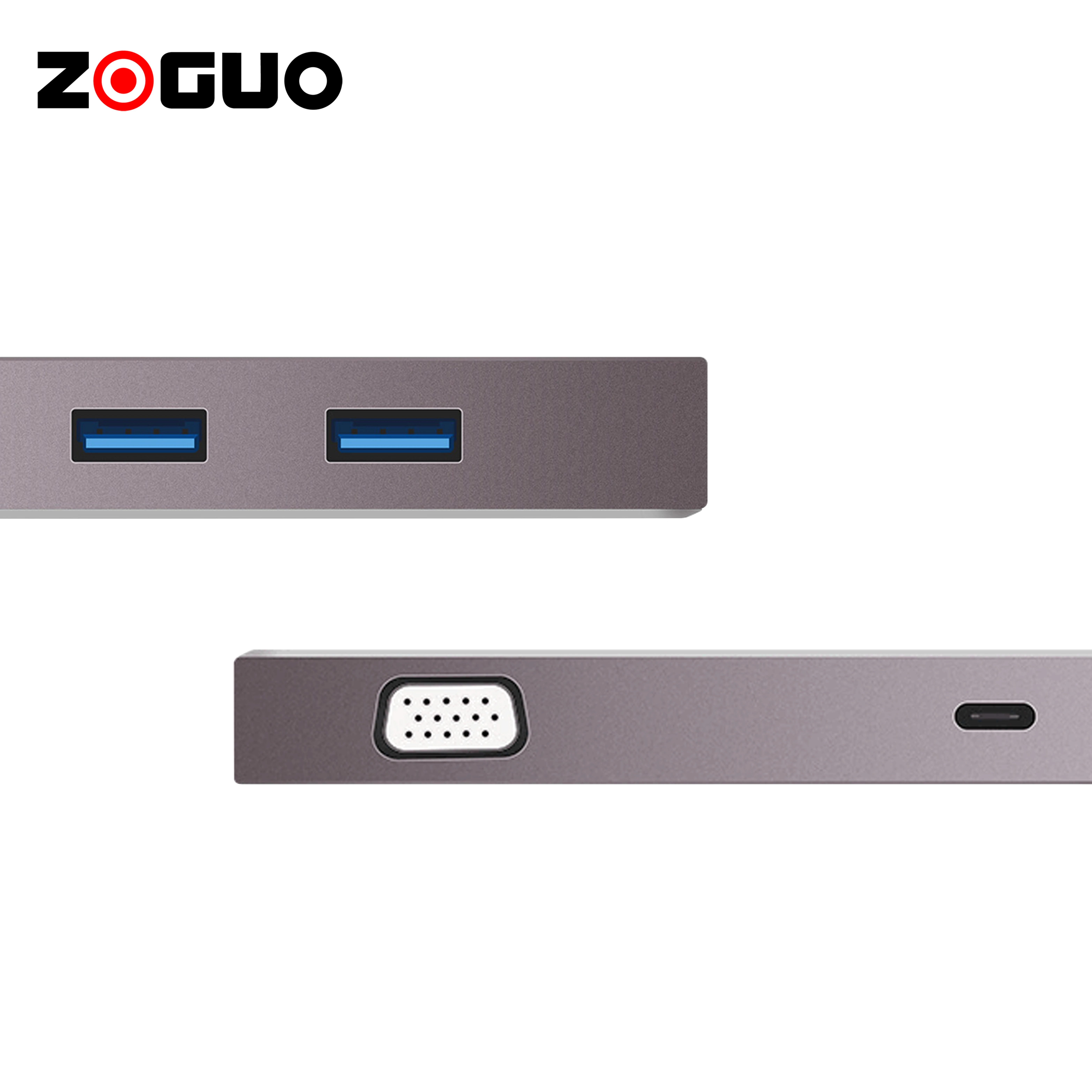 3840x2160 4K VGA Type-c PD Docking Adapter USB HUB