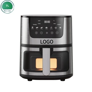 OEM Electric Air Fryer Hot-Selling 7 Liter Stainless Steel Oil-Free Manual Household Automatic Multifunctional Fries Machine Gas