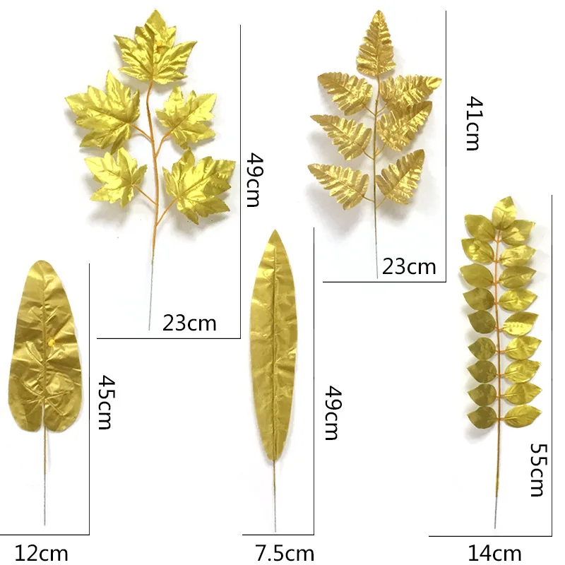 C-AML001 Grohandel Hochwertige Seiden-Kunstbltter Goldene Monstera-Bltter  Faux Vergoldete Bltter fr Hochzeits- und Heimdekoration| Alibaba.com