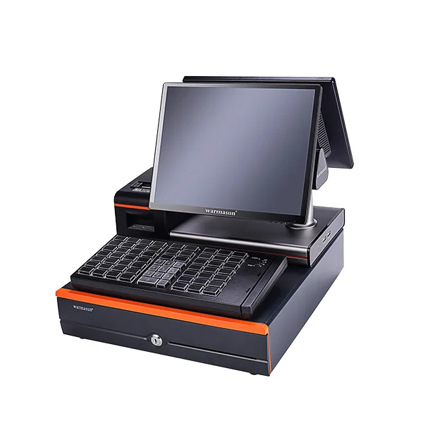 desktop computer with printer