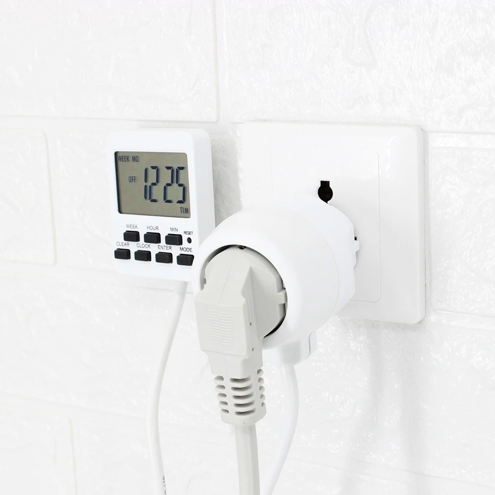 Digital Timer Extension Cord Switch Timing Socket with Programmable Setting of Time