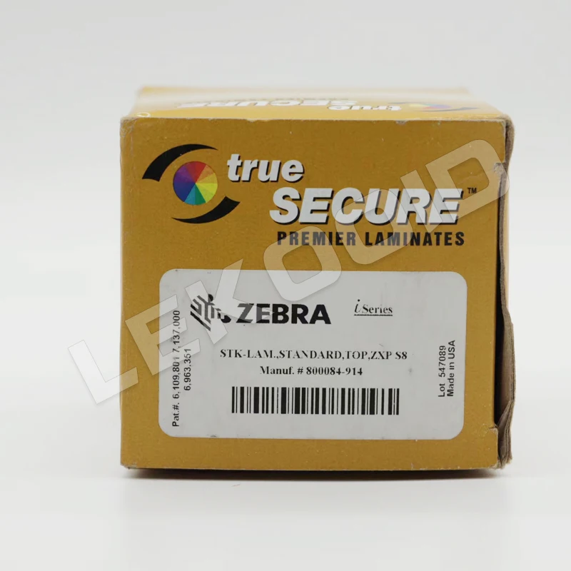 Zebra ZXP Series 8 Top Clear Overlaminate 800084-914 with Full 