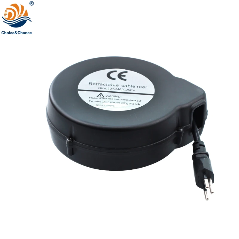 automatic small retractable cable reel for