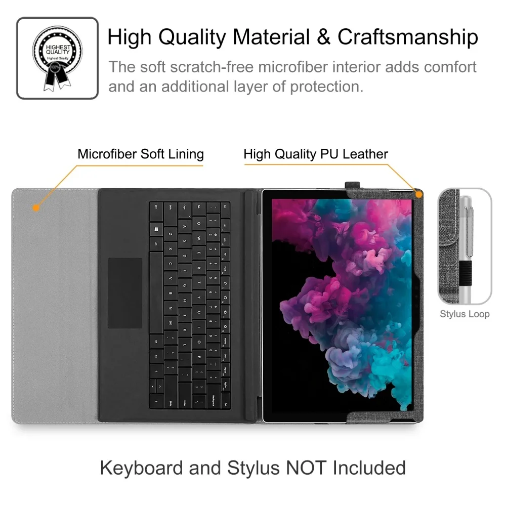 3 123 inch with pocket compatible with type cover keyboard laudtec-2