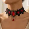 Red Rhinestone Choker