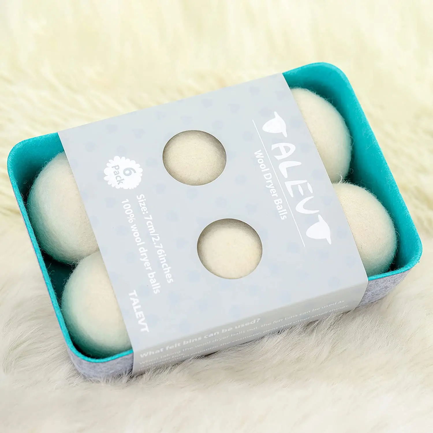 Лидер продаж на Amazon, сушильные шарики из органической шерсти для стиральной машины