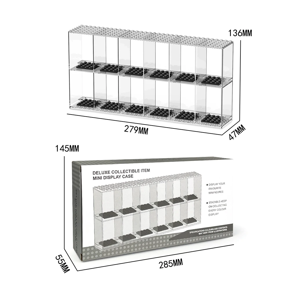 New Arrival Mini Figure Clear Display Box Building Blocks Brick Toy Display Cases for Figure