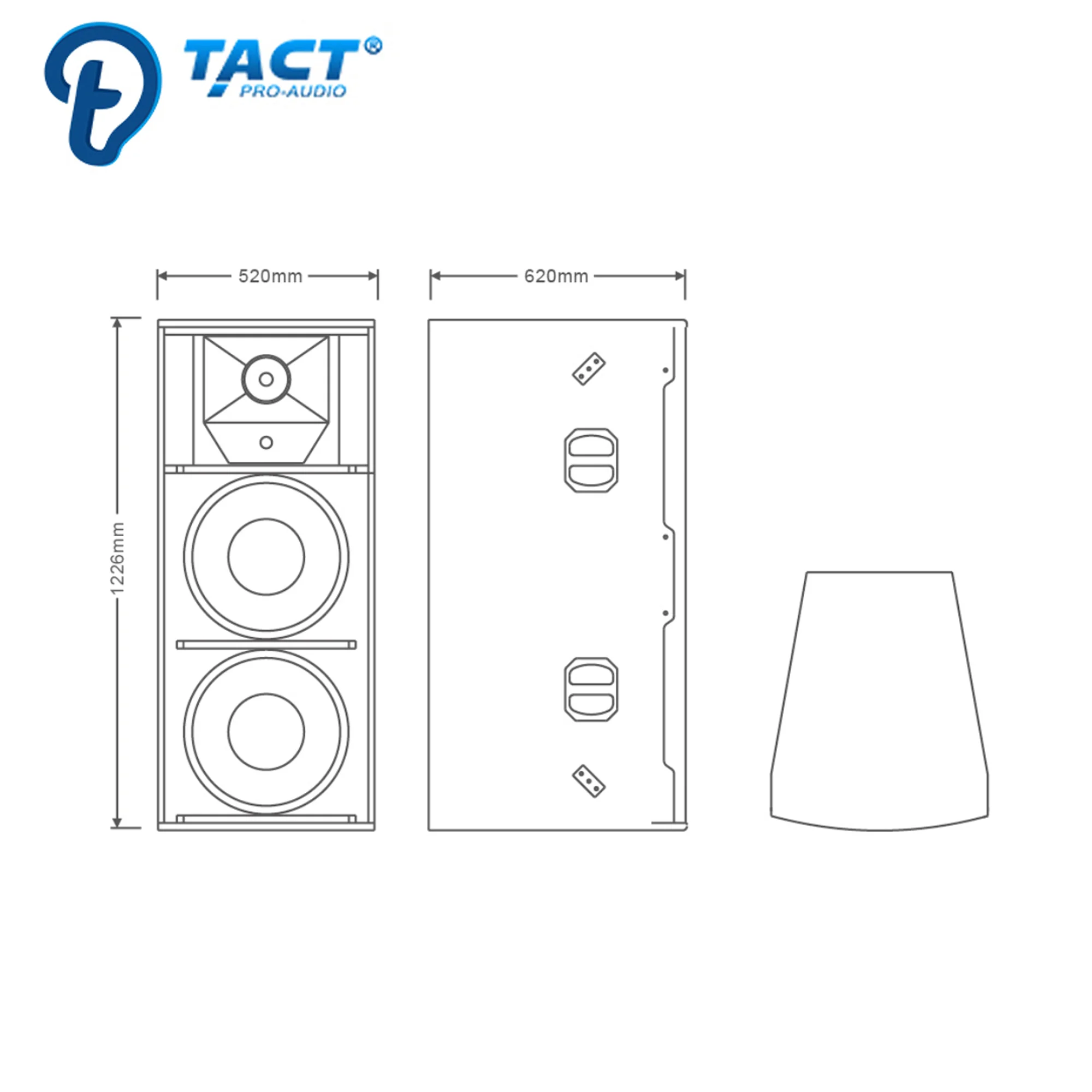 2023 New 3 Way Dual 15 Inch DJ Pa Big Speaker Box Professional Audio for Outdoor