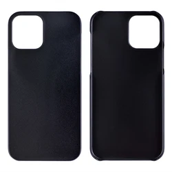 Black matte hard PC plastic case for iPhone 12 pro max blank case used for custom full cover leather case for apple iPhone