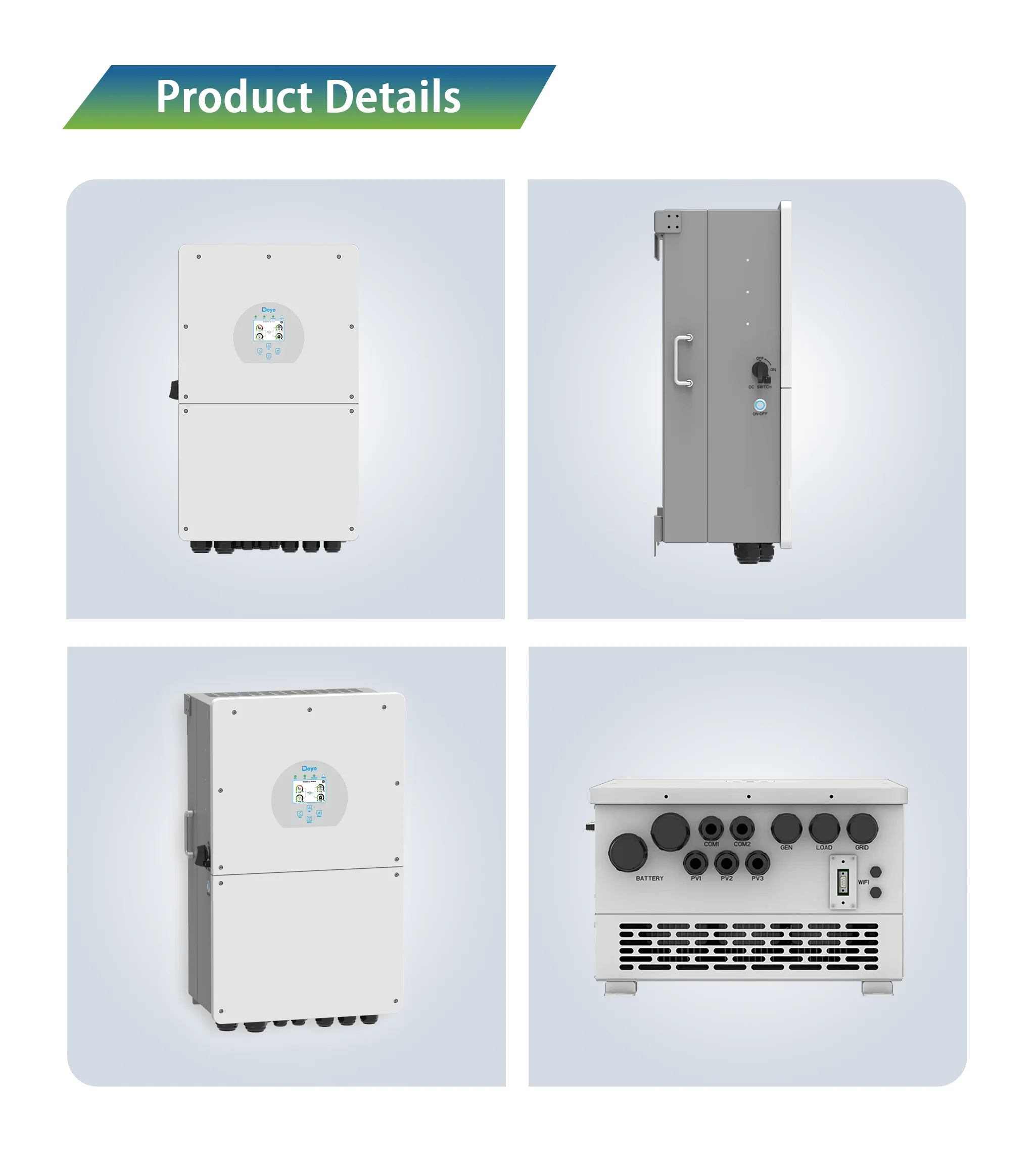 product for deye sun 18k sg01lp1 eu am3 p 18kw single phase hybrid solar inverter low voltage large homes soho backup power systems-2