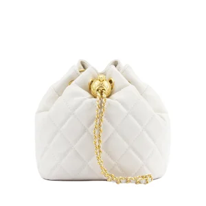 Howard Shawn Custom Logo Fashion Ladies Handbags Designer Shoulder Crossbody Bags Drawstring Leather Bucket Bag for Women