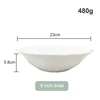 9 inch white bowl