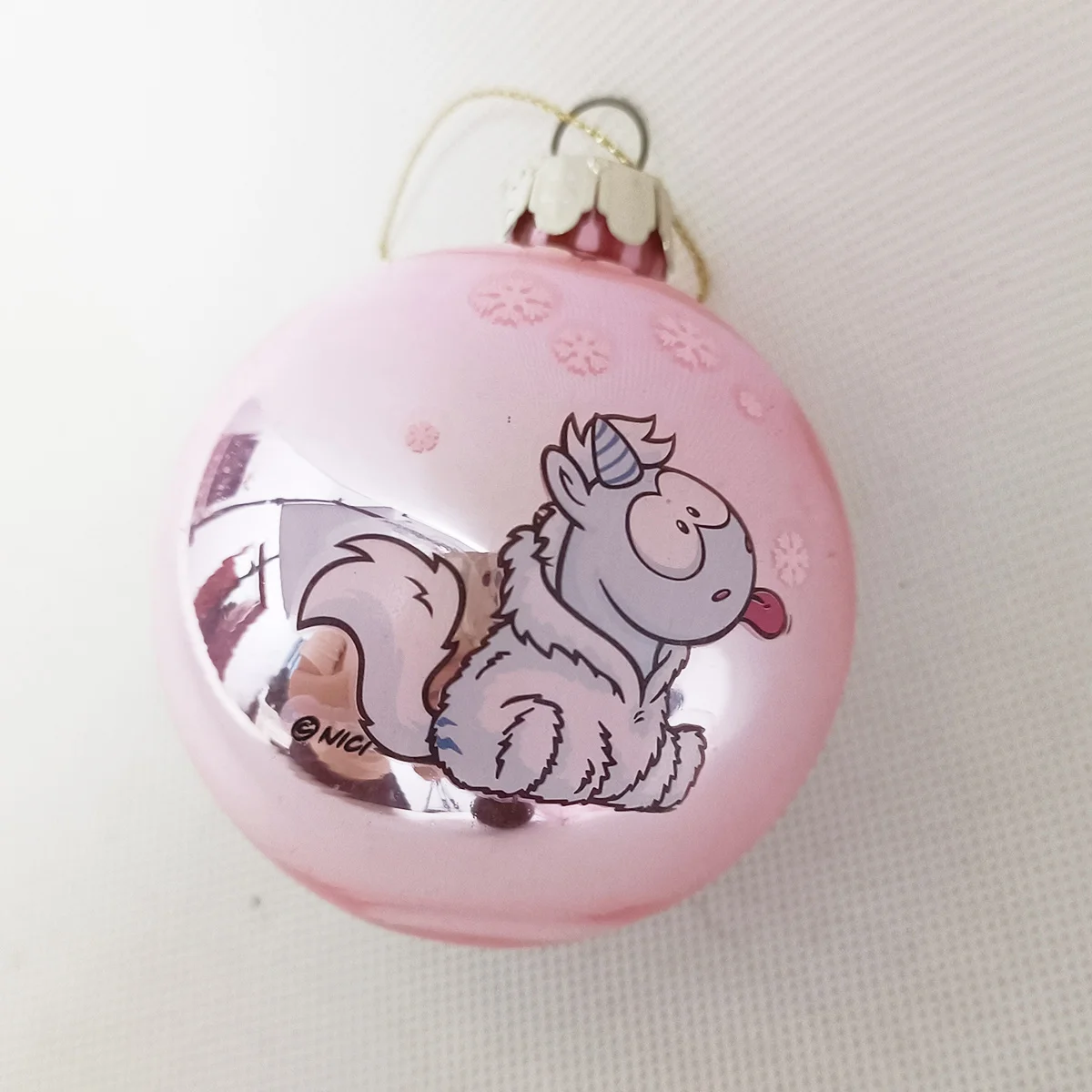 dia 6cm christmas baubles glass christmas baubles customized snowball ball ornament souvenir supplier