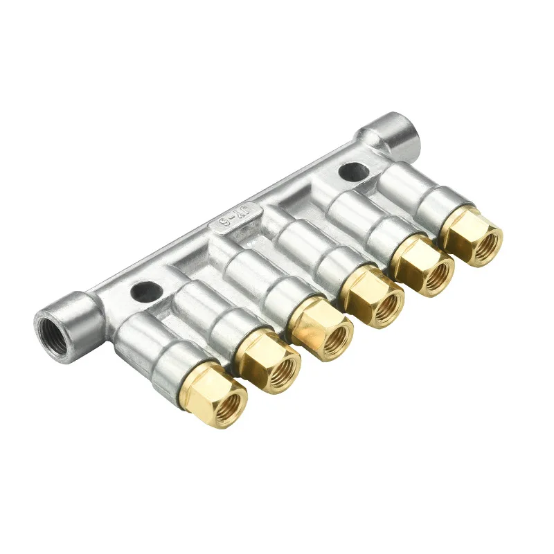 T8618 1-10 Way Volumetric Grease Oil Piston Divider Valve Lubrication System Oil Separator Valve Oil Distributor Manifold Block